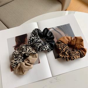Impresión Animal Hair Band Cuerdas Chic Vacas Leopardo Patrón Cabello <span class=keywords><strong>Scrunchies</strong></span> - Product Image 3