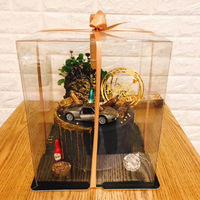 Vente en gros Boîte à gâteau transparente personnalisée 6 8 10 12 pouces transparente recyclable avec vernissage et gaufrage pour usage industriel alimentaire