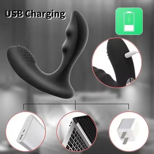 Masajeador de Próstata Vibrador para Hombre, Expansor Anal de Punto G, Masturbador Eléctrico Portátil, Tapón Anal de ABS+Silicona, Juguetes Sexuales Anales - Product Image 6