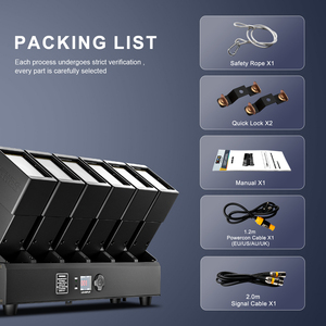 शहेड्स 6 हेड आरजीबीडब्ल्यू 4 में <span class=keywords><strong>1</strong></span> 60 डब्ल्यू की अगुवाई वाली बीम मैट्रिक्स की अगुवाई वाली पैनल - Product Image 6