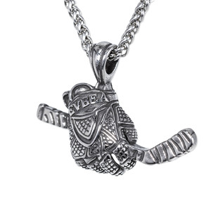 Collar Yunnique de Acero Inoxidable con Colgante de Escudo y Grabado de Cabeza de Caballo, Estilo Punk para Hombre, Joyería con Signo del Zodiaco - Product Image 3