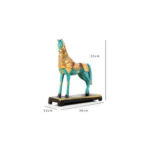 Hot sale Resin Horse Ornament for Home Figurine Home Pieces Luxury Office Desktop Small Ornaments