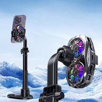 Ventilateur de téléphone MQ pour le gaming et le streaming en direct avec contrôle de température IA, affichage numérique réglable sur 4 vitesses, refroidissement rapide