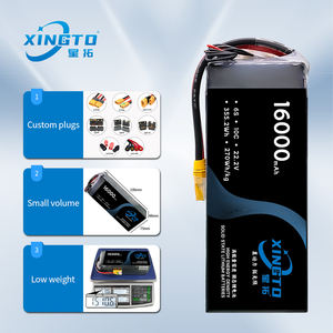Xingto Fabriek Maatwerk 10c 6S 16000Mah 22.2V Semi-Solid State Lithium Batterij Solid State Lipo Batterij Voor Drone Uav - Product Image 1