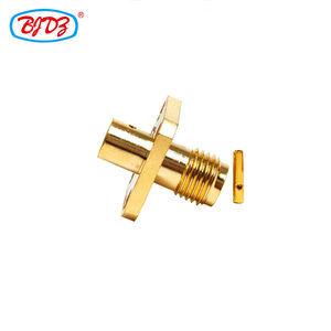 Разъем SMA (гнездо) для кабеля RG402/RG141, коаксиальный, медный, с креплением под пайку или обжим, коннектор SMA-конвертер, заводская цена - Product Image 1