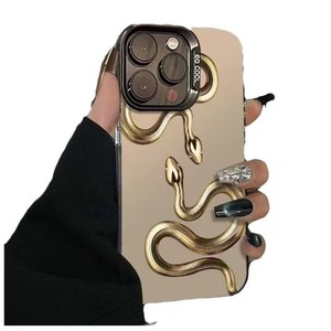 2025เคสโทรศัพท์มือถือลายงูสีทอง3D สำหรับ iPhone 15 14 13 12 16 PRO MAX 11 - Product Image 6