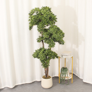 Pino Artificial en Maceta, Planta Verde Artificial, Bonsái <span class=keywords><strong>de</strong></span> <span class=keywords><strong>Cedro</strong></span> Artificial para Decoración Interior del Hogar - Product Image 5