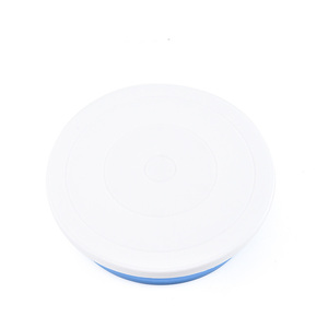 Lixsun Plaque de montage de gâteau Fond plat Table de montage en plastique Porte-gâteau d'<span class=keywords><strong>anniversaire</strong></span> antidérapant Plaque rotative Outil de cuisson - Product Image 3