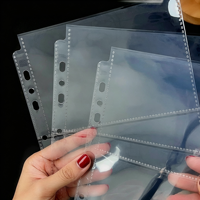 Pages de rangement pour photos en PP transparent, 100 paquets pour usage domestique
