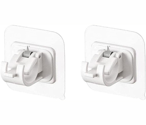 New Design <b>Plastic</b> Adhesive <b>Hooks</b> for Curtain Rod Holder and Clothing Eco-Friendly Wall Mounted Sticky <b>Hooks</b> - Product Image 1