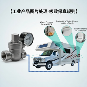 Régulateur de pression d'eau pour camping-car COVNA, fenêtre de 90 jours, en laiton sans plomb, kit de réduction de pression d'eau pour camping-car, caravane - Product Image 6