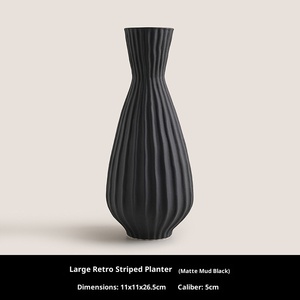Jarrón <span class=keywords><strong>de</strong></span> Porcelana Blanco Simple <span class=keywords><strong>de</strong></span> Estilo Europeo Americano Behan, Diseño Texturizado Esmerilado Bei Grain para <span class=keywords><strong>Flores</strong></span> Secas Hidropónicas - Product Image 6