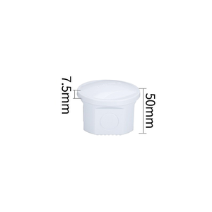 80x50mm Round <b>Waterproof</b> Junction <b>Box</b> IP65 Pre-drilled Hole Version with 4 Rubber Plugs ABS Outdoor Electronic <b>Box</b> - Product Image 3