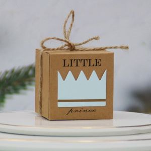 Boîte-cadeau en papier Kraft 50 pièces, <span class=keywords><strong>dragées</strong></span> pour <span class=keywords><strong>mariage</strong></span>, décoration pour Baby Shower garçon et fille, fournitures pour fête de révélation du genre, anniversaire - Product Image 5