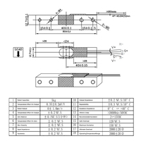 Célula de Carga Mini de Aluminio de Alta Precisión, Sensor de Peso Pequeño, Micro Célula de Carga 1Kg 2kg 3kg 5kg 10kg 20kg