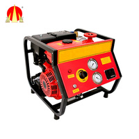 Pompe à incendie portative mini ultra-légère 1,5 pouces 4 temps 2,5 CV, 55 m de hauteur de refoulement, 9 kg, kit de pièces de rechange gratuit, haute pression pour la lutte contre l'incendie