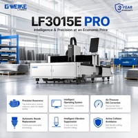 Máquina de Corte Láser de Fibra para Chapa Metálica Gweike LF3015E PRO 3015