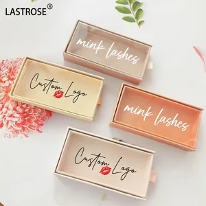 New Design Lash Case 3D Mink Lash Box Eyelash Packaging Box Private Label Nude Eyelash Boxes