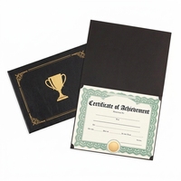 Cubierta de Cuero Sintético para Certificado con Logotipo Personalizado, Porta Diplomas A4 A3, Fabricante Mayorista para Graduación, Premiación Escolar