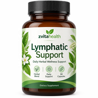 Capsules de drainage lymphatique à base de plantes 7-en-1 à marque privée avec échinacée et bardane pour un soutien détox quotidien