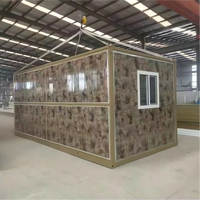 Casa Container Pieghevole Rapida, Montaggio Veloce, Personalizzabile, Prefabbricata, Mobile per Cantiere, Campo, Ufficio