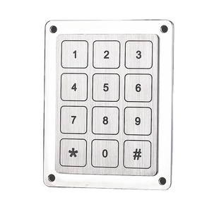 Approvisionnement d'usine IP68 Étanche Piezo Contact Clavier Métallique En Acier Inoxydable avec 12 Chiffres Clés - Product Image 3