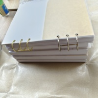 2025 personnalisé A6 mignon Mini enfant spirale 100 feuille cahier de papier intérieur blanc avec relié cousu
