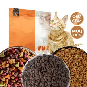 Philippine specialty dry Oem Cheapest Cat Food Factory Exports 10kg Natural Raw Chicken Flavors Fish Shapes All Age Cat Dry Food