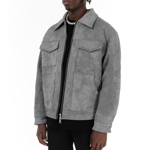 Chaqueta Cargo Personalizada de Estilo Vintage, de Poliéster/Algodón, Transpirable, Resistente al Viento, con Logotipo Frontal, para Fabricante de Chaquetas de Invierno - Product Image 2