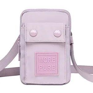 OEM de alta calidad mini deporte estilo hombro bolso mensajero bolsa para teléfono/tarjetas bolsa