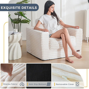 <b>Foldable</b> <b>Sofa</b> <b>Bed</b> Square Shape Foam Filling For Children Pets Adults Home Use - Product Image 3