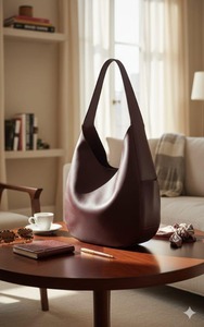 Premium Quality Genuine Leather Shoulder <b>Bag</b> For Women With <b>Multi</b> <b>Compartment</b> Storage And Smart Design Available For Sale - Product Image 6