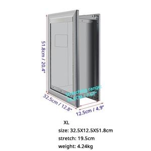 <span class=keywords><strong>Porte</strong></span> moderne <span class=keywords><strong>pour</strong></span> animaux de compagnie en alliage d'aluminium épais <span class=keywords><strong>pour</strong></span> gros chiens installable au mur - Product Image 3