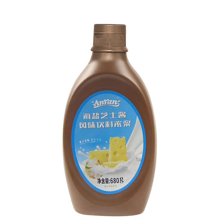 Sauce au fromage au chocolat au sel de mer 680g crème glacée pain gâteau cuisson lait thé boutique matières premières spéciales