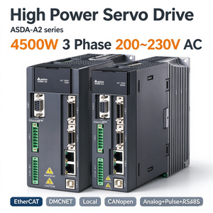 ไดรฟ์เซอร์โว AC แบบส่งกำลังเร็ว ASD-A2-4523-E/F/L/M/U 4500W 3 เฟส 200~230V AC ระบบสื่อสาร Ethercat สำหรับศูนย์เครื่องจักรกลซีเอ็นซี - Product Image 1