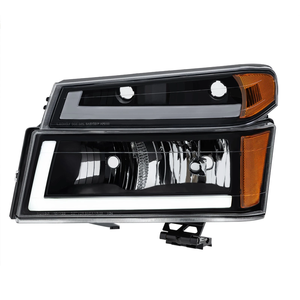 AURON 2004-2012 Chevrolet Colorado Auto Headlight Kit-White 6000K 6000 Lumens <b>12V</b> 55W <b>Plug</b> Play New 1-Year Lamp Light - Product Image 1