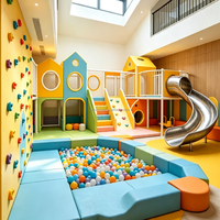 Instalaciones de Entretenimiento Infantiles Personalizadas, Dispositivo de Escalada de Espuma, Parque de Atracciones Familiar