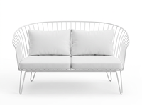 Ensemble de canapés élégants en fil métallique avec canapé triple et fauteuils individuels pour événements de mariage de luxe et aménagement de salons