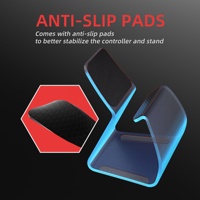 PlayVital Silver Stand-AL Support universel en métal pour manette de jeu PS5, PS4 et Xbox Series X S