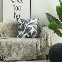 Offre Spéciale imprimé Floral feuille luxe moderne canapé taie d'oreiller canapé housse de coussin décoratif maison