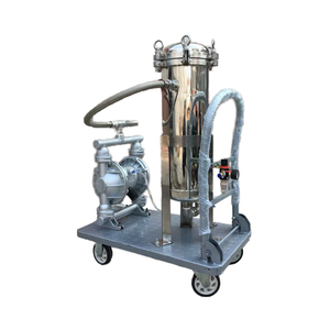 Carcasa de filtro automático de cartucho de bolsa móvil de acero inoxidable SUS304 316L para la industria química - Product Image 1