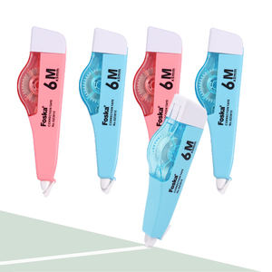 Ruban correcteur <span class=keywords><strong>color</strong></span>é Foska haute capacité, 5 mm de largeur * 6 m de longueur, résistant aux déchirures, lisse et à séchage rapide, pour des corrections instantanées - Product Image 1