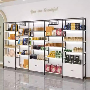 Kệ trưng bày mỹ phẩm nhiều tầng, tủ trưng bày nước hoa tùy chỉnh, giá đỡ bằng gỗ cho chuỗi cửa hàng làm đẹp - Product Image 6