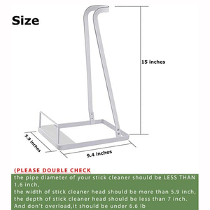 Jh-mech – Support de stockage en acier, organisateur pour <span class=keywords><strong>balai</strong></span> électrique à main, Support universel pour <span class=keywords><strong>aspirateur</strong></span> blanc - Product Image 3