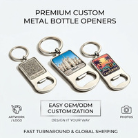 Llavero Abridor de Botellas de Metal Personalizado con Resina Epoxi, Souvenir Turístico de Venecia, Corea, Pisa, Italia, Génova, Milán
