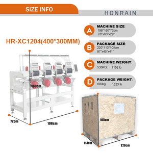 中国品牌全新 4 头工厂价数码电脑刺绣机，适用于帽子和 T 恤，9 针，2 年保修，全新 - Product Image 6