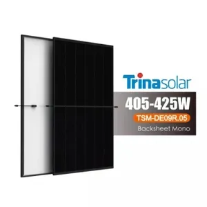 欧盟市场新款Trina Vertex S De09r.08 415w 420w 425w 430w 435w现货全黑色太阳能电池板