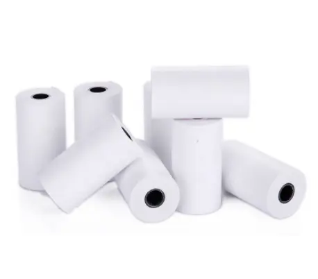 2024 High Quality 100% Wirgin Wood Pulp Small Tube Core Thermal Paper Roll 80*80mm Cash Register Paper For POS Machine