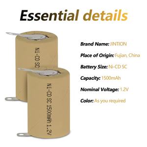 JINTION bateria para ferramentas elétricas Ni-CD <span class=keywords><strong>SC</strong></span> 1500mAh <span class=keywords><strong>1.2V</strong></span> 10C bateria recarregável com taxa de descarga - Product Image 3