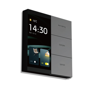 Interruptor de Pared Inteligente KLASS ZIGBEE Compatible con <span class=keywords><strong>Google</strong></span> Smart Life, Control de Hogar Inteligente, Pantalla de Control Central Multifunción de Vidrio de 6 Pulgadas, 250V - Product Image 4